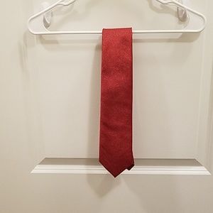 Stafford Red Metallic tie